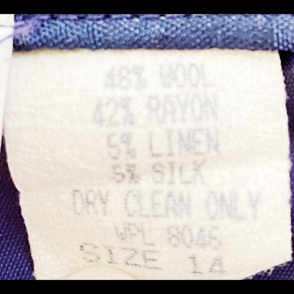 VTG Morgan Taylor Pencil Wool/Silk Skirt 14 - Picture 5 of 7